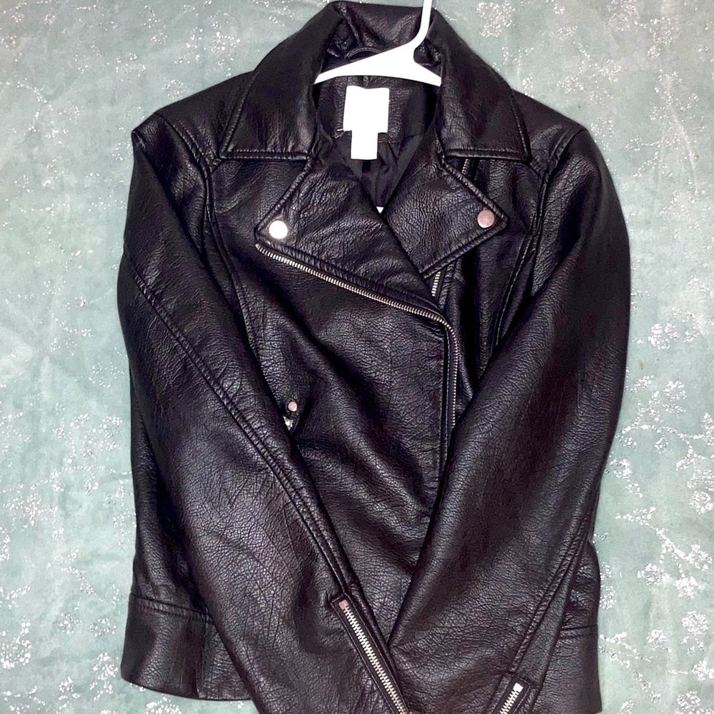 Faux leather jacket